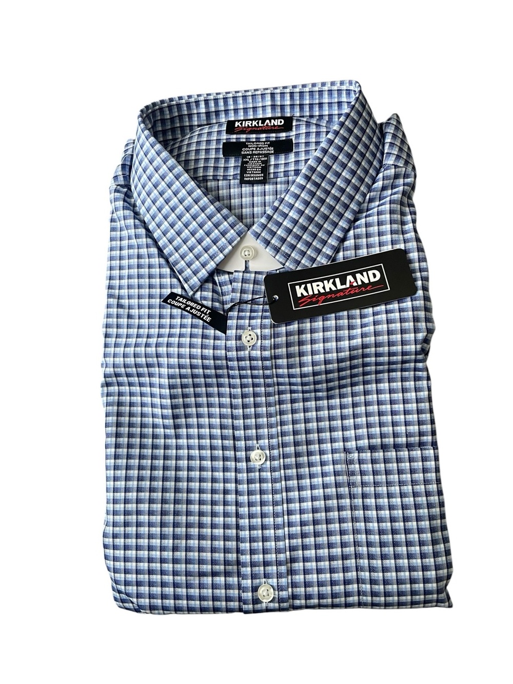 Kirkland Signature Men’s Long Sleeve Button-Down Shirt / Dress Shirt
